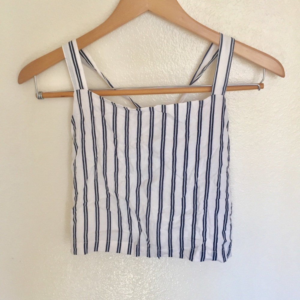 NWOT Lottie Moss Open Back Crop Top